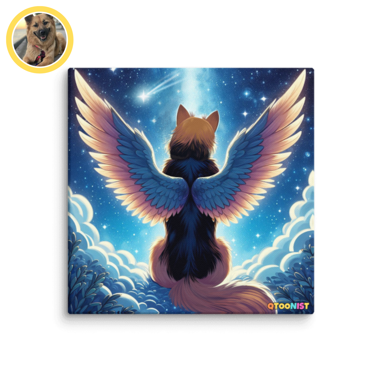 Custom Starry Angel Wings Canvas