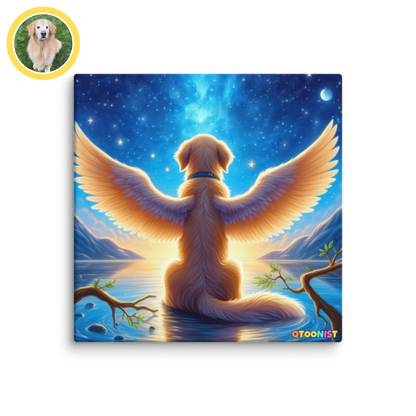 Custom Starry Angel Wings Canvas