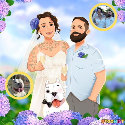 Custom Pet Cartoon Portrait (Digital Download)