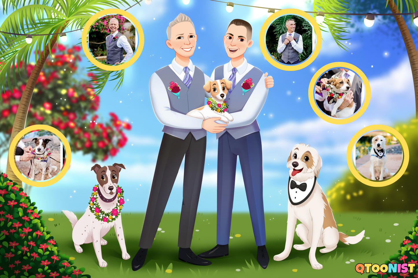 Custom Pet Cartoon Portrait (Digital Download)